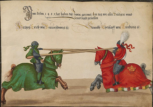Later Medieval Tournament illustration (15th century)