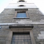 The austere western exterior of St Stephen Walbrook