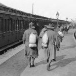 First Australian Imperial Force soldiers at Weymouth, returning from France in spring 1919