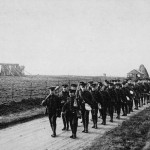 Canadian soldiers training on Salisbury Plain, 1915