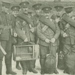 Canadian troops at Plymouth Railway Station, en route to France, 1915