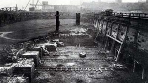 Land was reclaimed from the Thames for the front of the building and the embankment