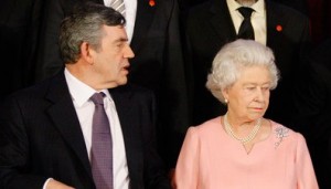 Queen Elizabeth and the Prime Minister, Gordon Brown