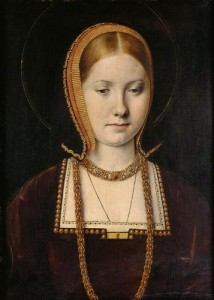 Portrait of Catherine of Aragon when she was Prince Arthur's widow, by Michel Sittow