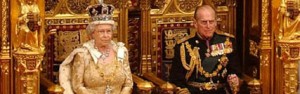 Queen Elizabeth and Prince Phillip at the State Opening of Parliament