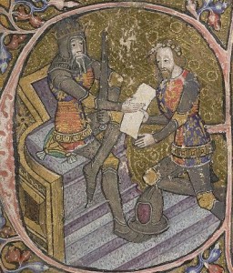 King Edward III and his son, Edward the Black Prince, from a contemporary illustration