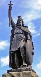 Statue of King Alfred the Great in Winchester