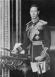King George VI, Elizabeth II's father, in 1940
