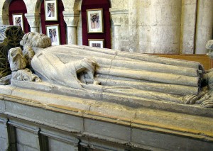 The tomb of King Athelstan the Glorious in Malmesbury Abbey