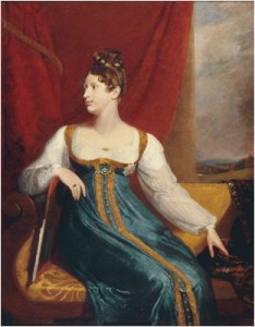 Princess Charlotte of Wales, daughter of King George IV and Queen Caroline of Brunswick, in 1817