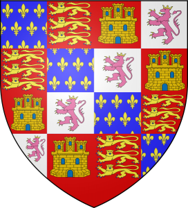 John of Gaunt's Coat-of-Arms, featuring red lions